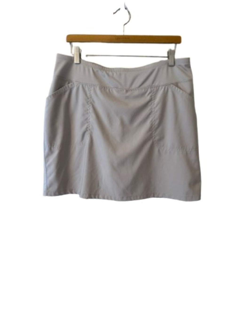 Pebble Beach Women's Light Mushroom Dry Luxe Performance Golf Skort Size Large